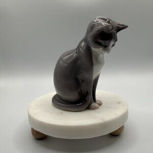 Vintage Bing & Grondahl  Denmark Underglaze Cat Figurine